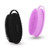 2 Pack Silicone Body Scrubber with Loofah Exfoliating Soft Body