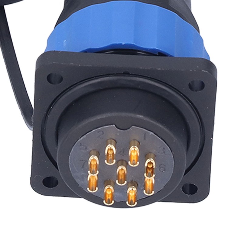 IP68 Waterproof Power Connector Male Female Square 4 Hole Aviation