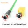 Profinet M12 D-Code 4 Pin to RJ45 Feedthrough Bulkhead Adapter