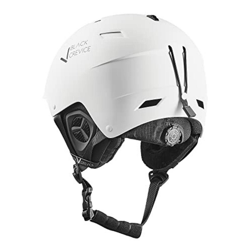 Black Crevice Gerlos Ski Helmet White, L (58-61 cm)
