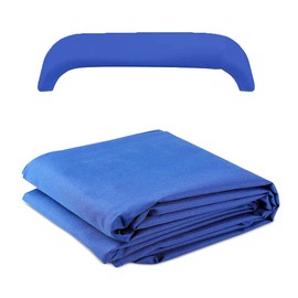 Canvas Bimini Top Replacement - 3 Bow Cover for Boat with Storage Boot, 600D Anti-UV Waterproof Canopy