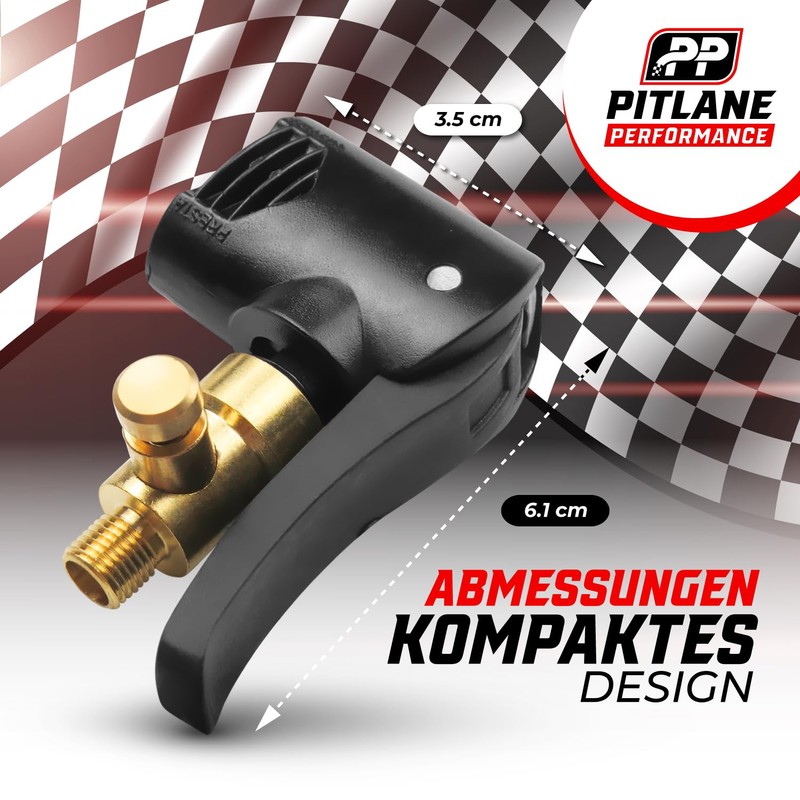Pitlane Performance® Schrader & Presta Car Valve Lever Connector; Valve