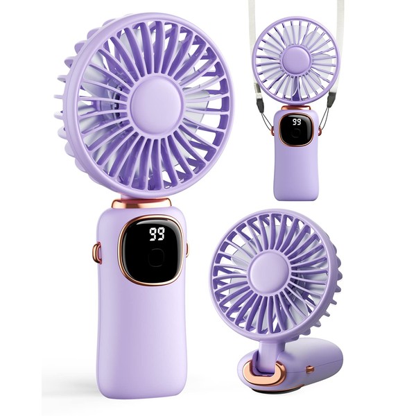 coldSky Portable Handheld Fan, 4000mAh Battery Operated 3 in 1