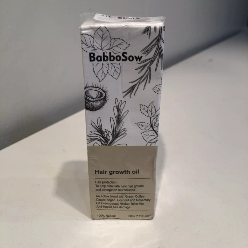 BabboSow Natural Hair Growth Oil 2.11 Fl Oz