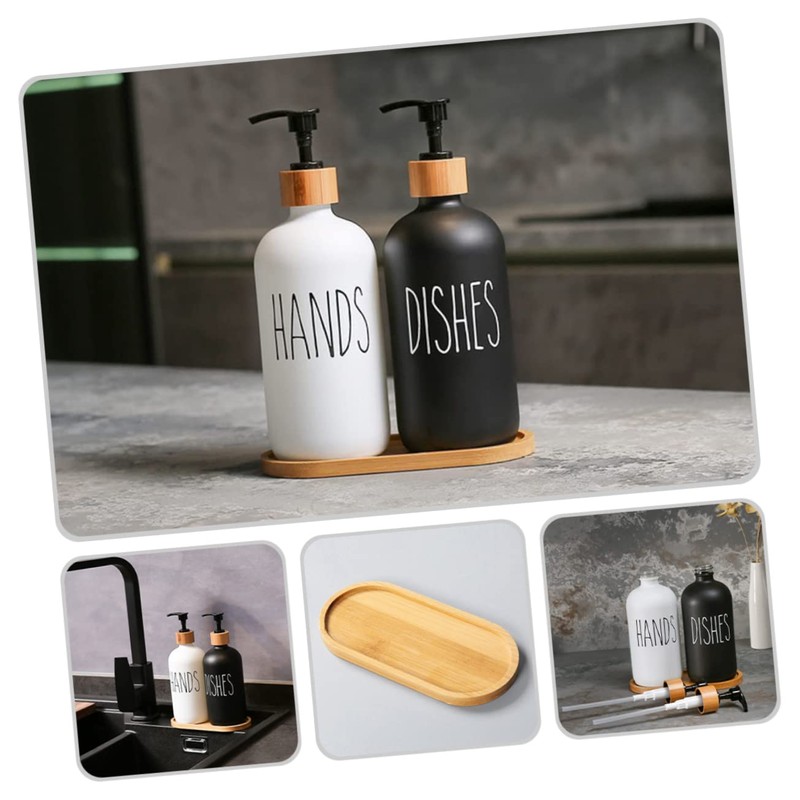 BIUDECO Bathroom Liquid Soap Dispenser Pump Squeeze Soap Dispenser Refillable