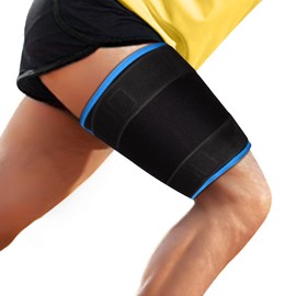 supregear Thigh Brace, Thigh Support, Adjustable Thigh Compression Non-Slip for Hamstring, Quad, Groin Area, Muscle Fibre Tear, Cramps Groin, Women Men
