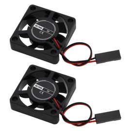 YINETTECH 2PCS 30MM X 30MM X 7MM BRUSHLESS FAN 5V 0.15A Oil Bearing Fan 2 Pin C Connector 3007 3007S 7 Blade Fan Black