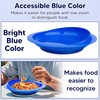 Spill Proof Scoop Plate and Bowl with Suction Base, Adaptive