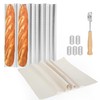 Spmarkt Silver French Baguette Bread Pan, 4 Slot Baguette Pan