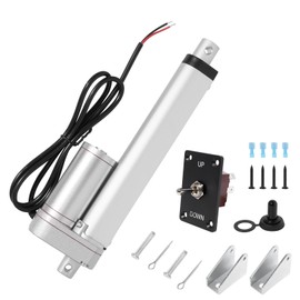 12V Heavy Duty Linear Actuator 6 Inch 330lb/1500N, IP54 Waterproof High Speed10mm/s for RV/Solar/DIY/Outdoor with Controller