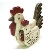 Rustic Chicken Pair Tabletop Decor Figurine