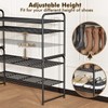SUFAUY 2-Tier 33" Wide Shoe Rack, Closet Metal Shoe Rack