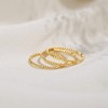Me&Hz 14K Gold Plated Stacking Rings for Women 1mm Ultra