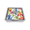 Mariposa Hummingbird Beaded Napkin Box, One Size, Silver
