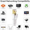 Cable Ethernet Cat8, para interiores y exteriores, 15 pies, cable