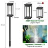 BesLowe 【Upgraded】 Solar Pathway Lights Outdoor, 8-Pack Large LED Solar