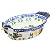 Bicuzat Vintage Butterfly and Flower Pattern Pie Pan, Chicken Shape