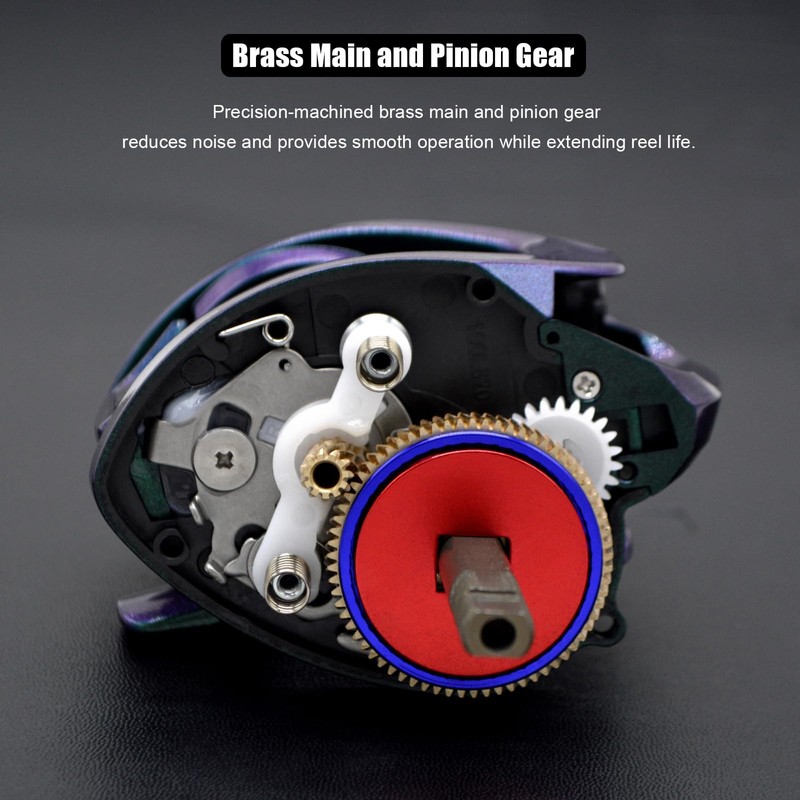 CAMEKOON Chameleon 200 Baitcasting Fishing Reel, Only 6.5 Ounces. Carbon