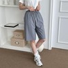 Versa Aqua Knee-Length Oversized Unisex Shorts Summer Gray/FREE
