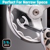 DURATECH 10-Piece 3/8" Drive Crowfoot Wrench Set, Flare Nut Wrench