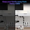 Cable Management Under Desk, 【Hold 15 Cord】【Ultra Adhesion】 Hook and