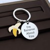 Funny Banana Keychain I'm Bananas About You Keychain Banana Lover