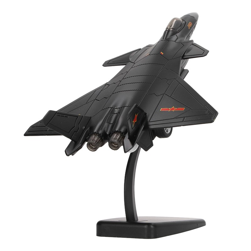 Metal Plane Model Crafted with Stand Accessories Decorative Alloy Metal