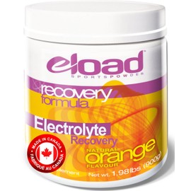 Eload Eload Canadian-Made Recovery Electrolyte Powder Drink Mix with Natural Taste - Orange Flavor Drink Supplement, 30 Servings - Perfect for Sports, Competing & Training