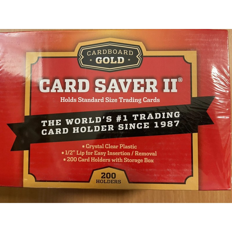 Cardboard Gold Card Saver II Semi-Rigid Plastic Holders Cardboard Gold