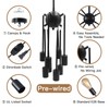 HOXIYA DIMMABLE Modern Sputnik Chandelier 26.3" Light Fixture, Plug in