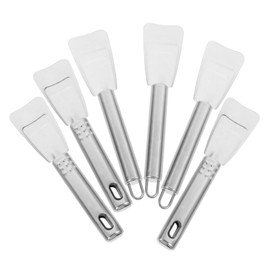 Kisangel 6pcs Stainless Steel Ice Shovel Refrigerator Fridge Ice Scraper Ice Remover Scoop Frigobar Squegee Deicing Tool Freezer Ice Removal Shovel Freezer Deicing Shovel Ice Spoon Handheld