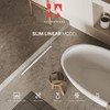 Hydroware Slot Linear Shower Drain - Stainless Steel Rectangular Shower