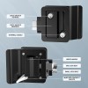 Unbranded Black RV Paddle Entry Door Lock Latch Handle Knob