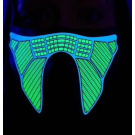 Kandies World LED Sound Reactive Mask - SUB ZERO