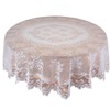 Fox Valley Traders White Rose Lace Tablecloth - 72" Round