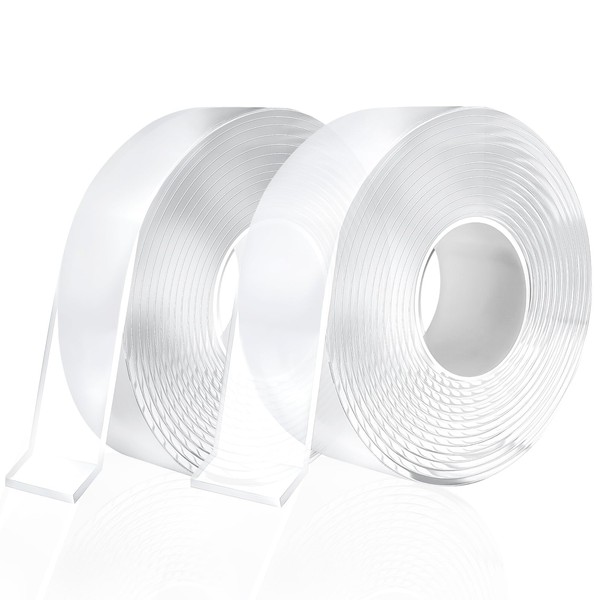 shimsol 2 Pack Doubel Sided Tape Heavy Duty, No Residue
