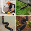 Catch Basin Downpipe Extension Set, 150cm Circular Extendable Rain Gutter