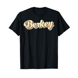 Berkey TShirt Retro Art Baseball Font Vintage T-Shirt
