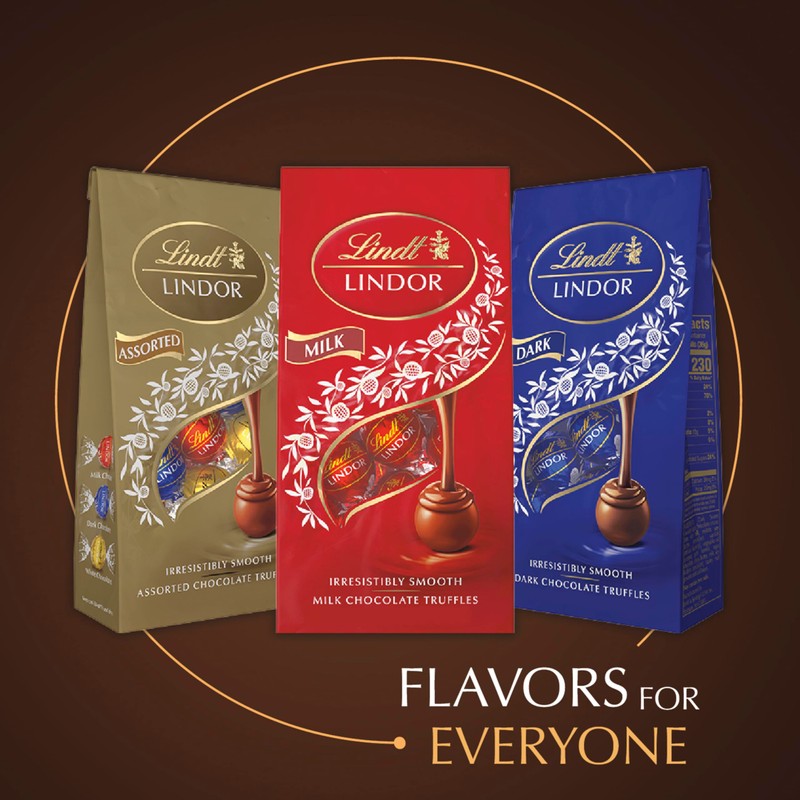 Lindt LINDOR 60% Extra Dark Chocolate Truffles, Dark Chocolate Candy
