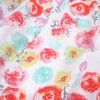 HonestBaby Girls Organic Cotton Changing Pad Cover, Rose Blossom, One
