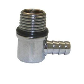 QMP (QMP504-3/8) ELBOW; 3/8" BARB ADAPTER; CHROME