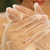 [fourfivesix Haru] Lace Gloves, Ring, Wedding Gloves, Lace Gloves, Women's