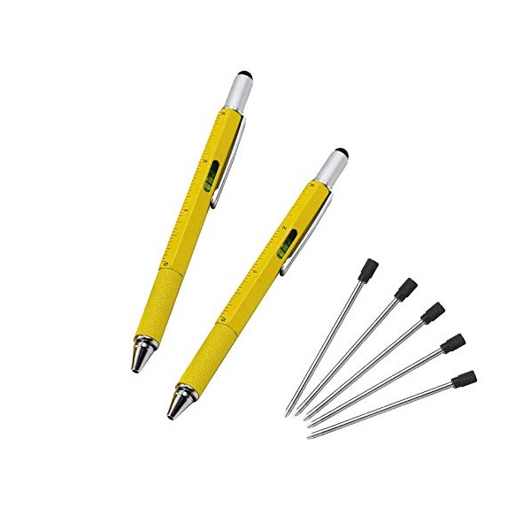 Multifunction Tool Pen, 6 in 1 Tool with Ballpoint Pen,