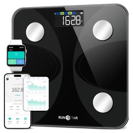Runstar Smart Scale for Body Weight and Fat Percentage, Syncs with Smartphone