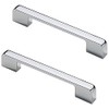 MACHSWON 5pcs Door Handles 128mm Hole Center Bright Chrome American