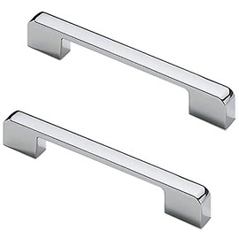 MACHSWON 5pcs Door Handles 128mm Hole Center Bright Chrome American Style Zinc Alloy Drawer Cupboard Wardrobe Door Handle Kitchen Hardware Cabinet Pulls