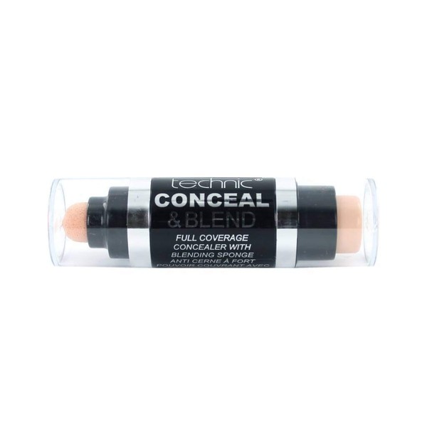 Technic Conceal and Blend Full Coverage Concealer with Blender Sponge