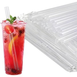 100 Pajitas Reutilizables Envueltas Individualmente, Popotes de Plástico Reutilizables, Adecuado para Uso Diario, Fiestas de Cumpleaños, Suministros para Fiestas, Cocinas, Bares y Clubes