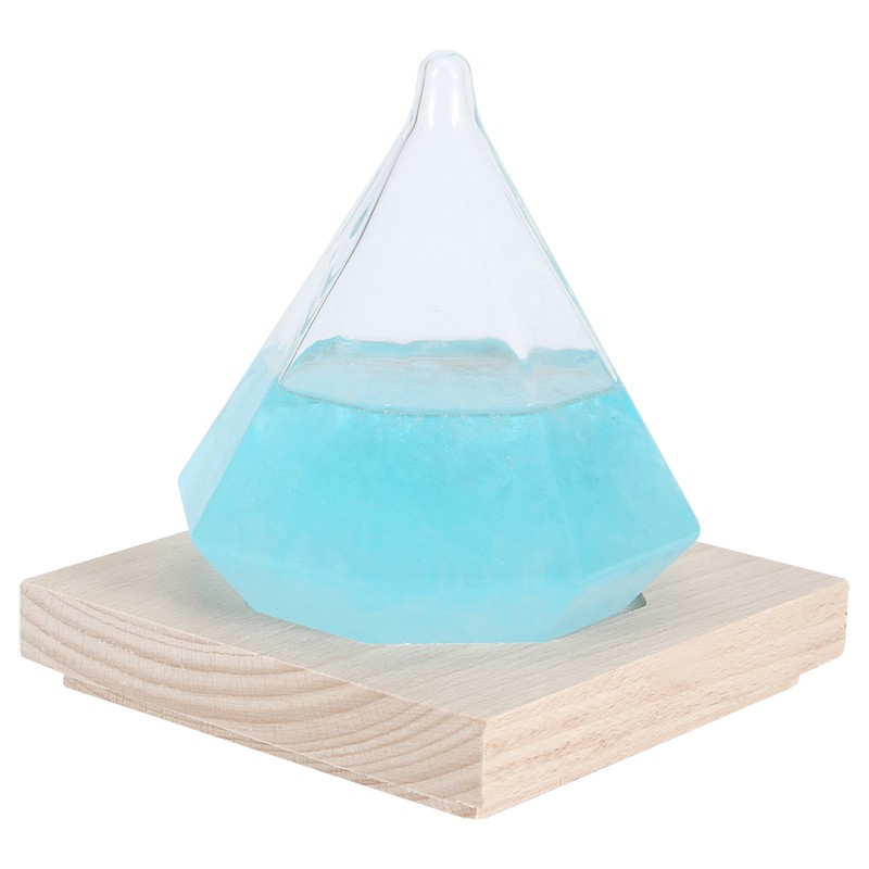 Distinctive Diamond Shape Weather Forecast Glass Bottle Home Decoration Birthday