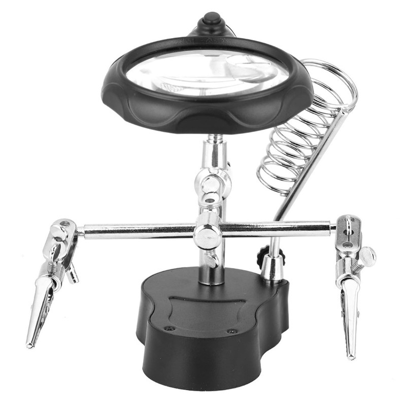 Helping Hand Repair Stand Magnifying Glass Auxiliary Clip Clamp with